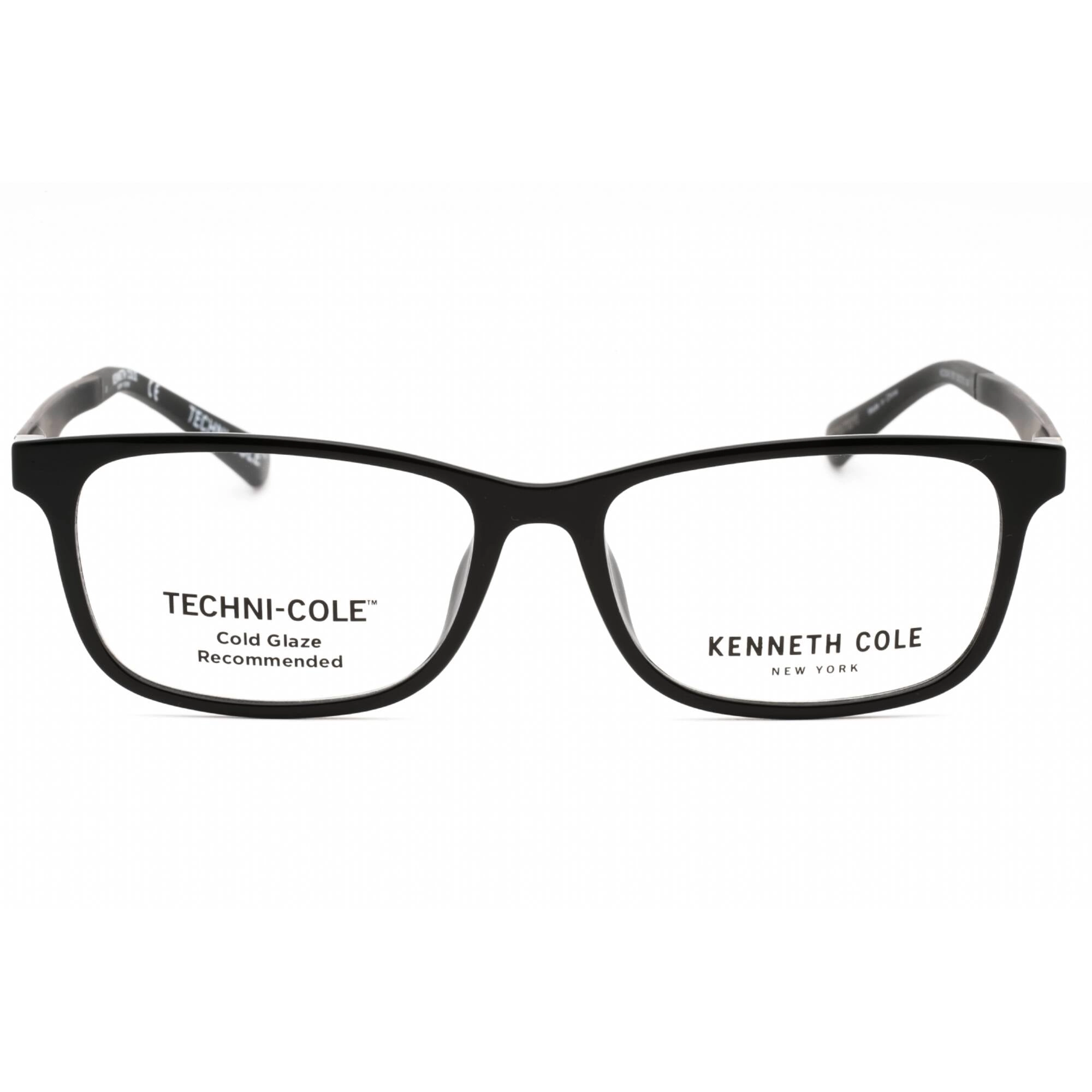 Kenneth Cole New York Men's Eyeglasses - Shiny Black Rectangular Frame | KC0343 001