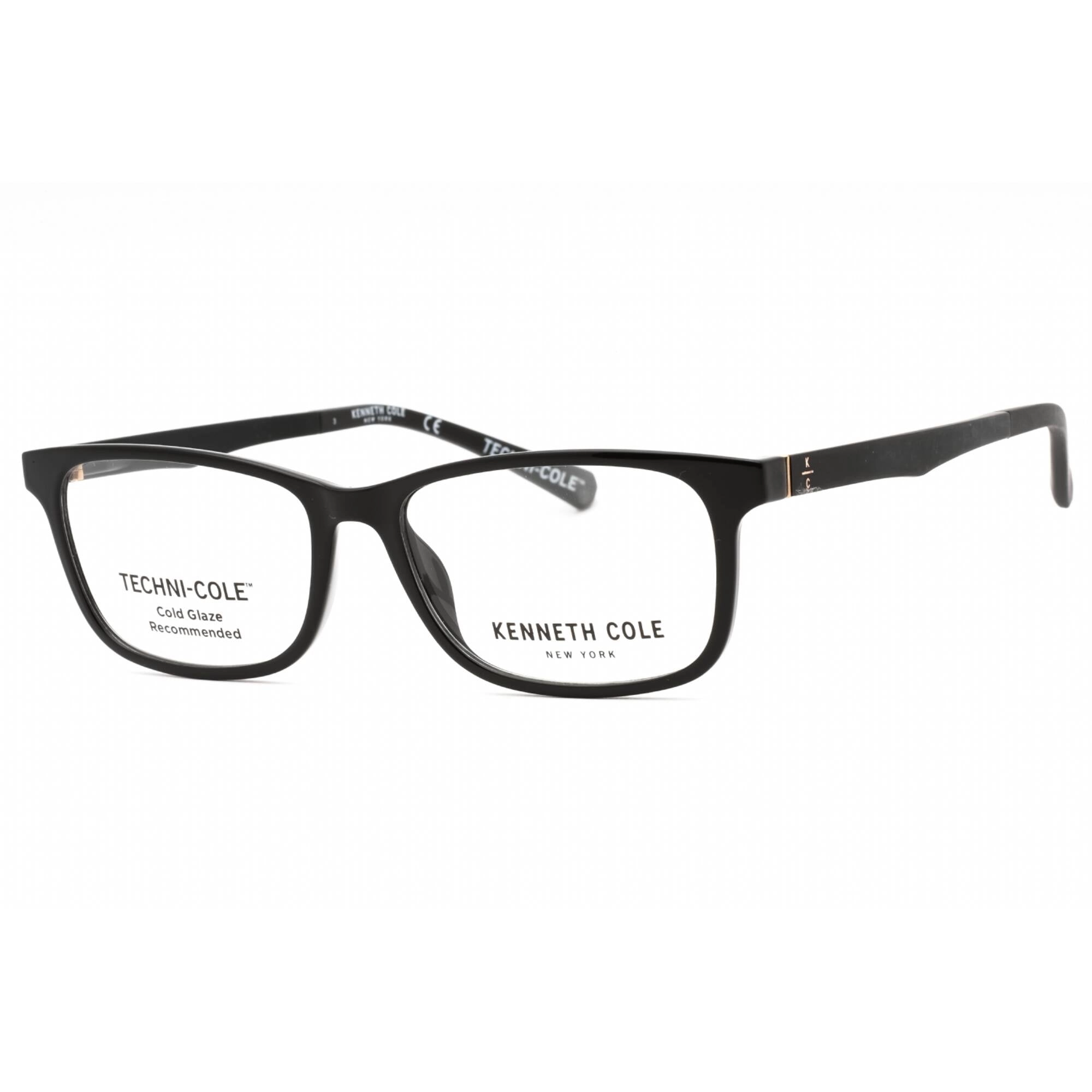 Kenneth Cole New York Men's Eyeglasses - Shiny Black Rectangular Frame | KC0343 001