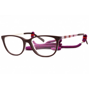 M Missoni Women's Eyeglasses - Burgundy Plastic Oval Full Rim Frame | MMI 0033 0LHF 00