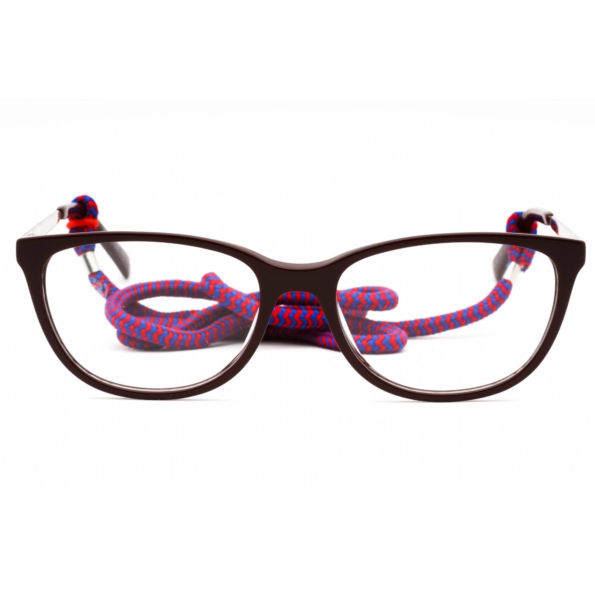 M Missoni Women's Eyeglasses - Burgundy Plastic Oval Full Rim Frame | MMI 0033 0LHF 00
