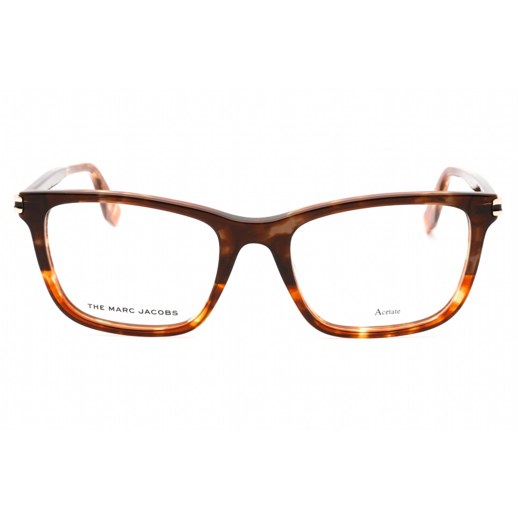 Marc Jacobs Men's Eyeglasses - Red Havana Plastic Rectangular Frame | MARC 518 00UC 00