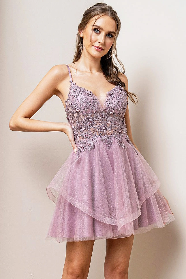 McKenzie Dress in Mauve Pink