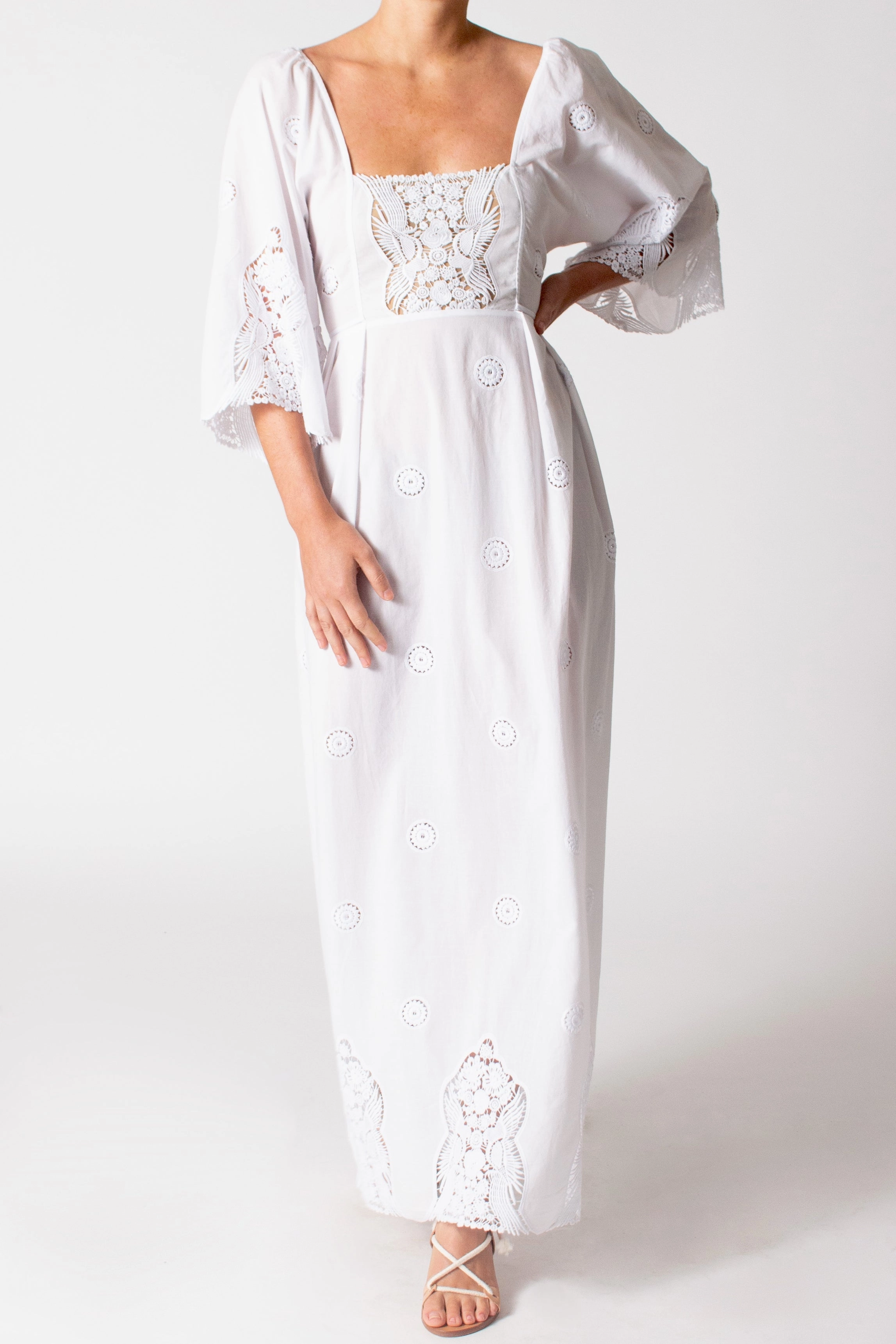 Meredith Falcon Embroidery Dress