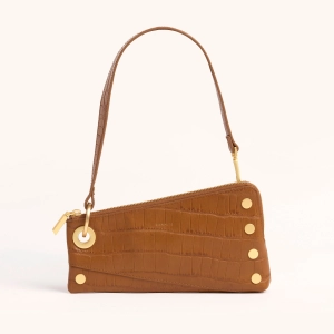 Nash Pochette | Canyon Crocco/Brushed Gold