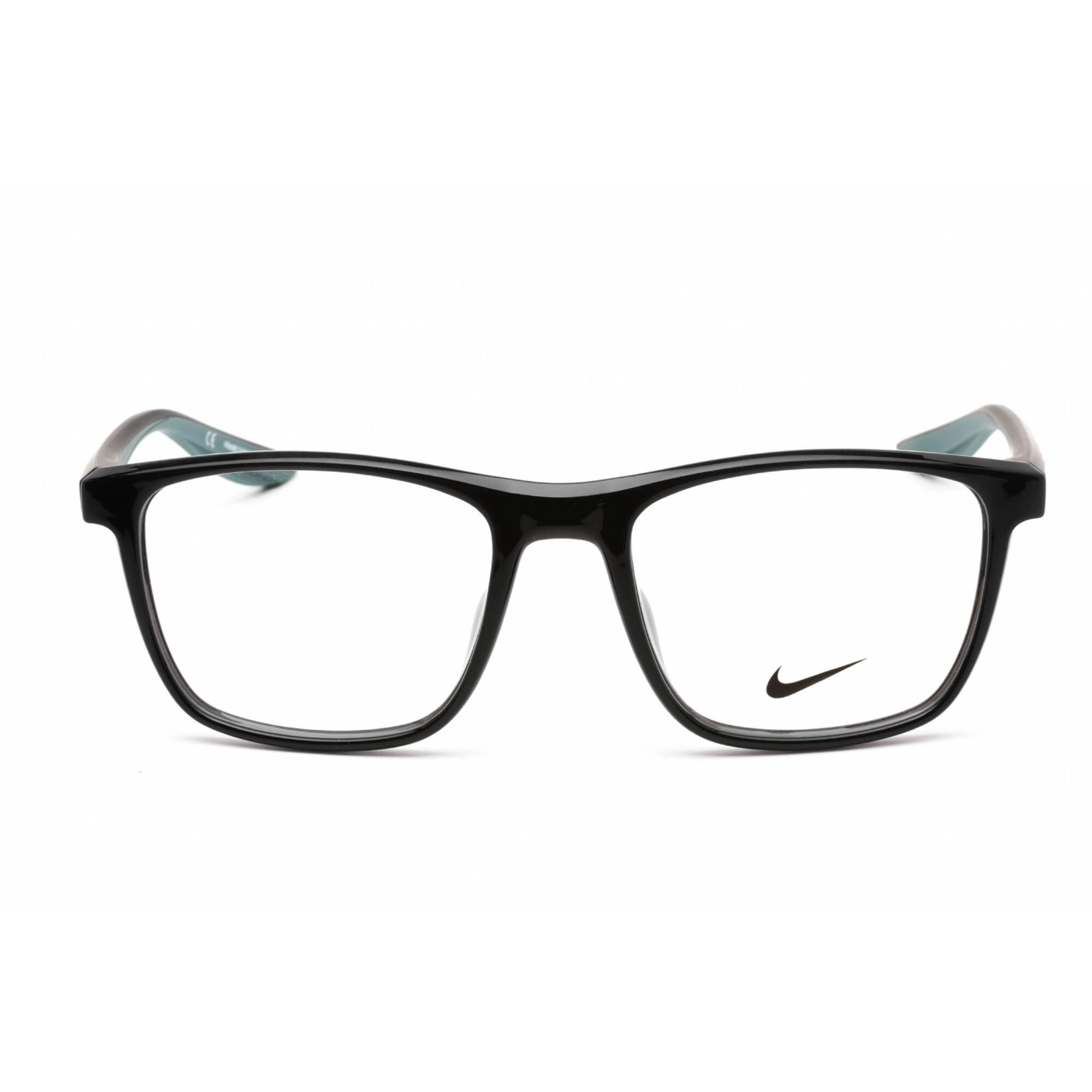 Nike Unisex Eyeglasses - Clear Lens Square Anthracite Metal Frame | NIKE 7038 033