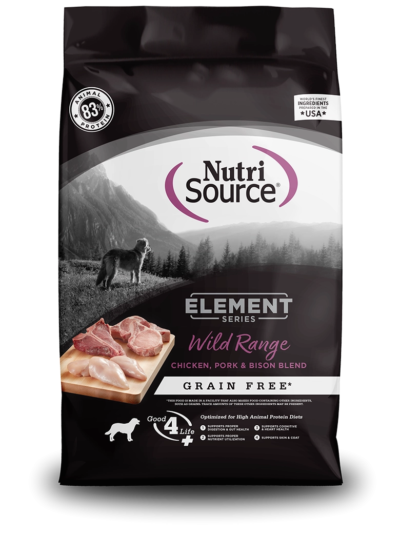NutriSource Element Series Wild Range Grain Free Recipe Dry Dog Food