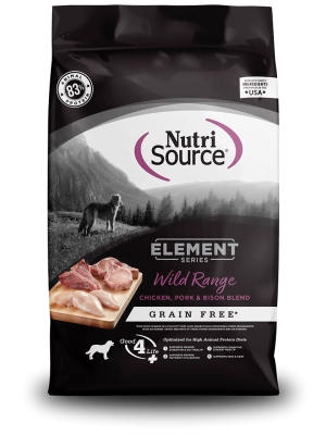 NutriSource Element Series Wild Range Grain Free Recipe Dry Dog Food