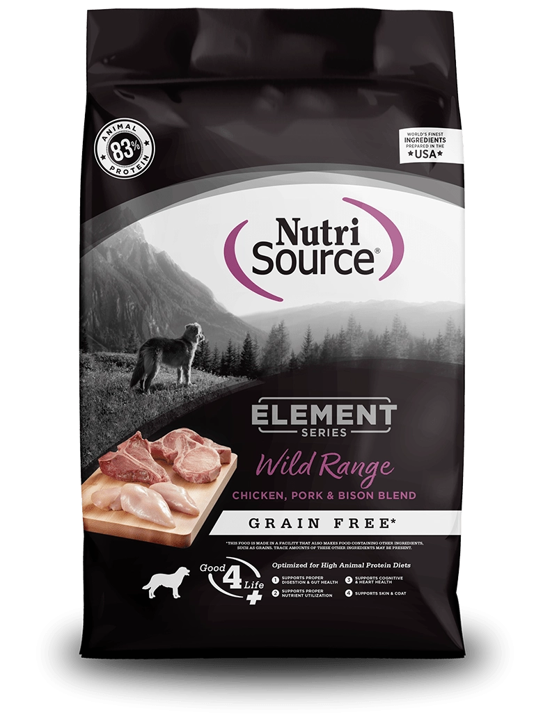 NutriSource Element Series Wild Range Grain Free Recipe Dry Dog Food