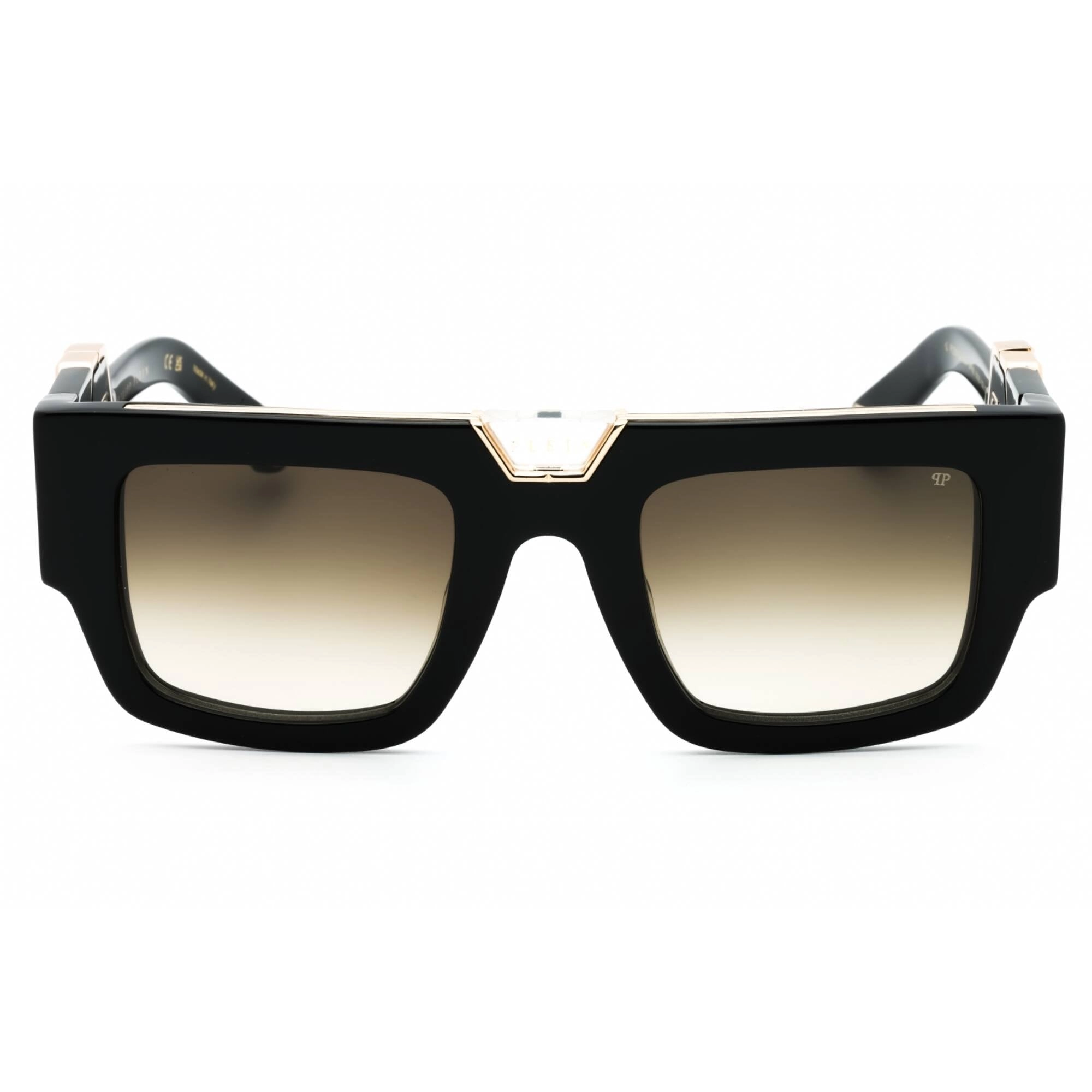 Philipp Plein Men's Sunglasses - Shiny Black Full Rim Square Frame | SPP092M 0700