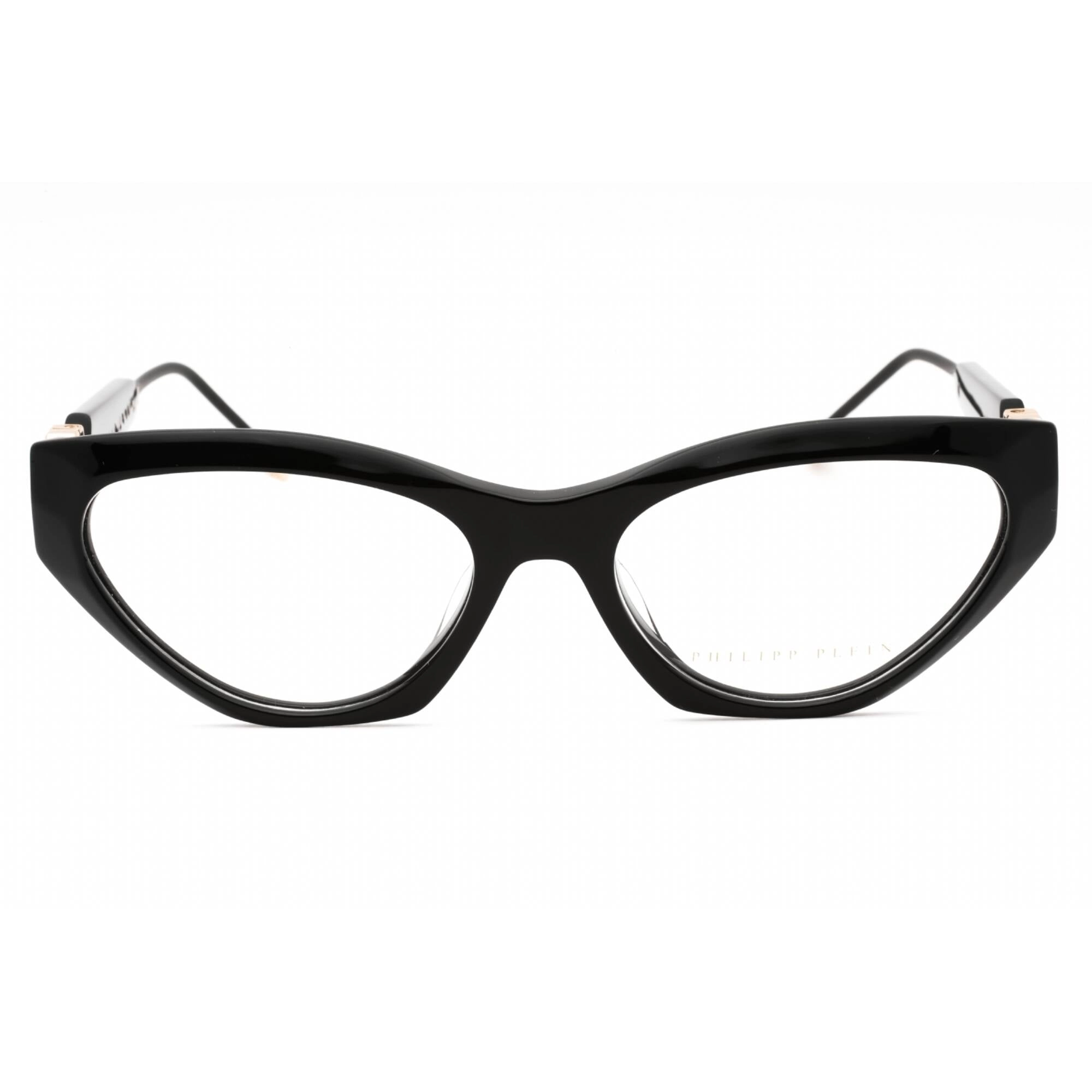 Philipp Plein Women's Eyeglasses - Shiny Black Plastic Cat Eye Frame | VPP069S 0700