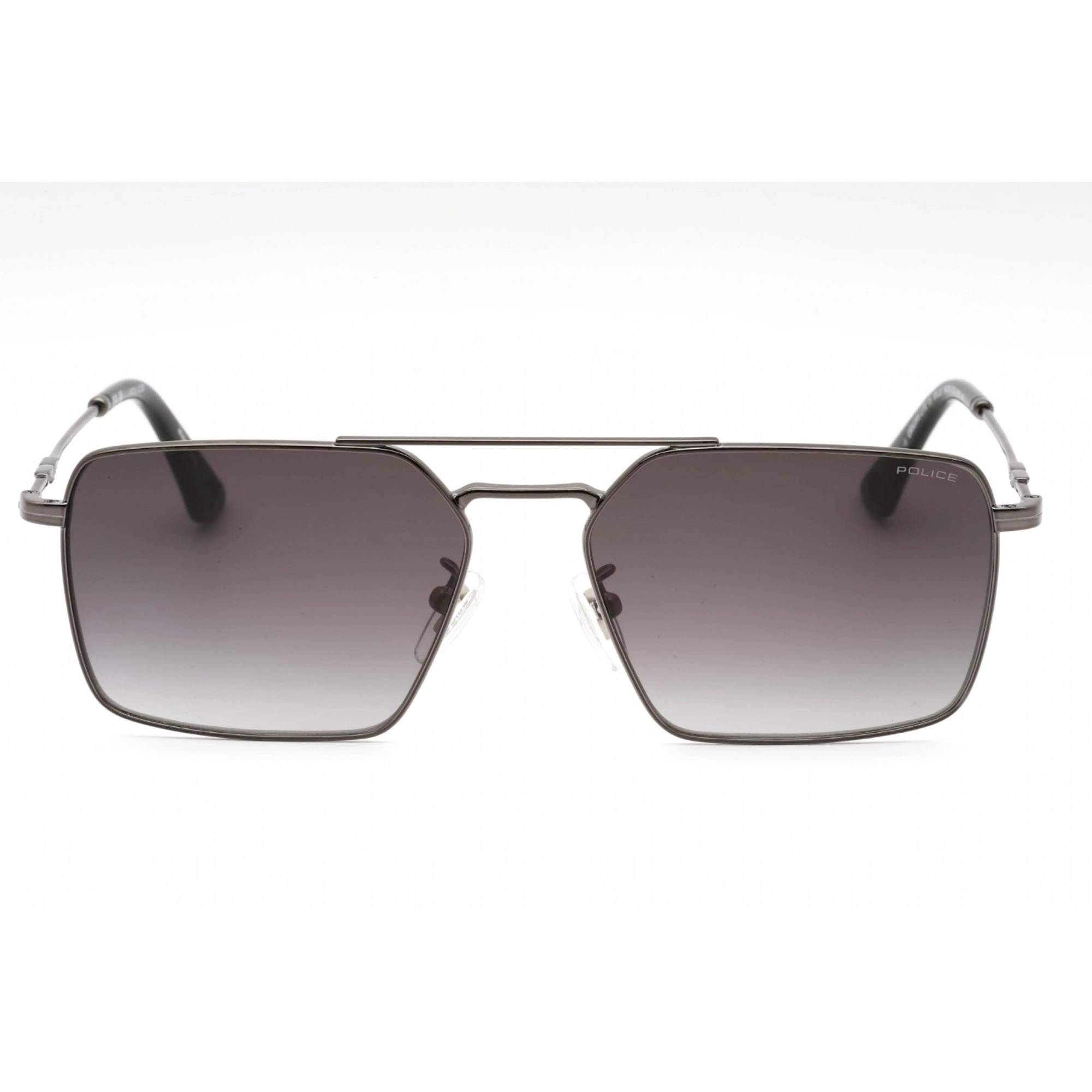 Police Men's Sunglasses - Shiny Gunmetal Aviator Full Rim 56mm Frame | SPLL07 0568