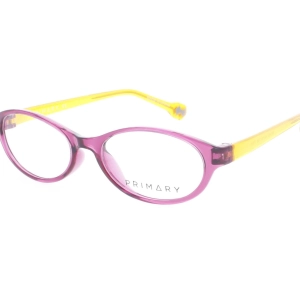 Primary Kid's Eyeglasses - Demo Lens Plastic Oval Full Rim 48mm Frame | Pk152 Pink