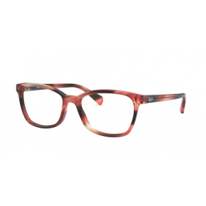 Ray Ban Women's Eyeglasses - Striped Brown Plastic Cat Eye | RAY BAN 0RX5362 8068