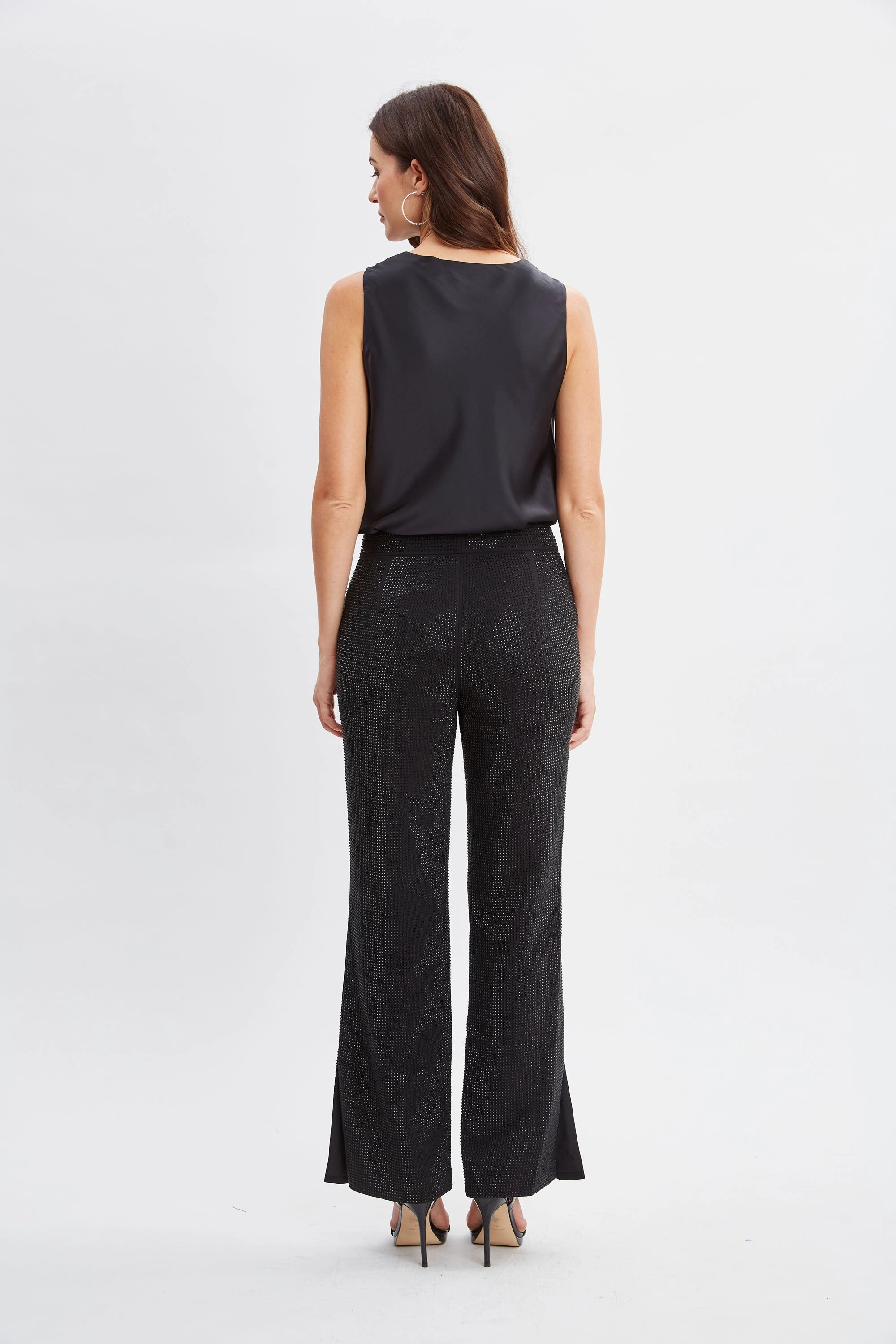Rhinestone Embellished Pants