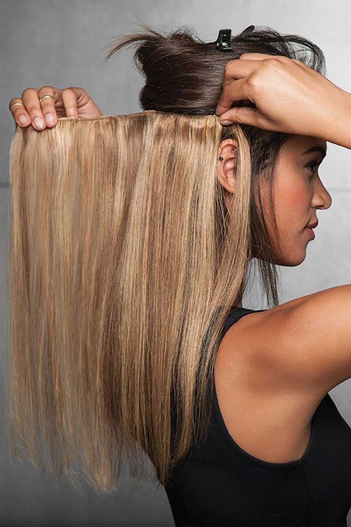Sale - Hairdo Wigs Extensions - 18 Inch Human Hair Highlight Extension (#HX18HH) - Color: Dark Chocolate (R6)