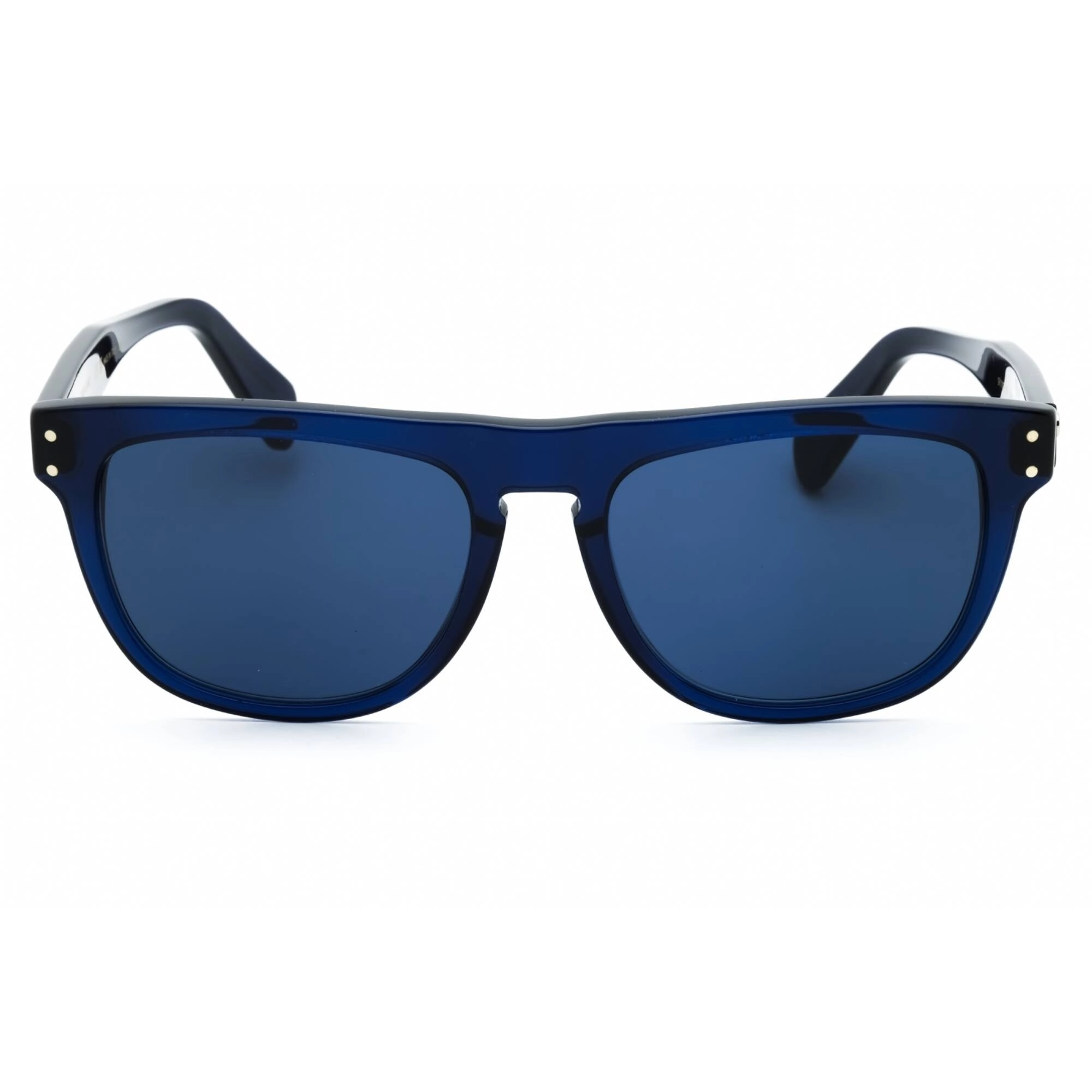 Salvatore Ferragamo Men's Sunglasses - Transparent Blue Browline Frame | SF1111S 432