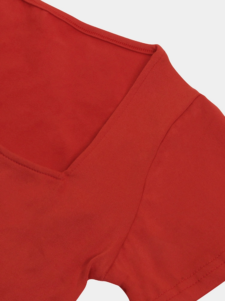 Sexy T-Shaped One-Piece Bottoming Bodysuit