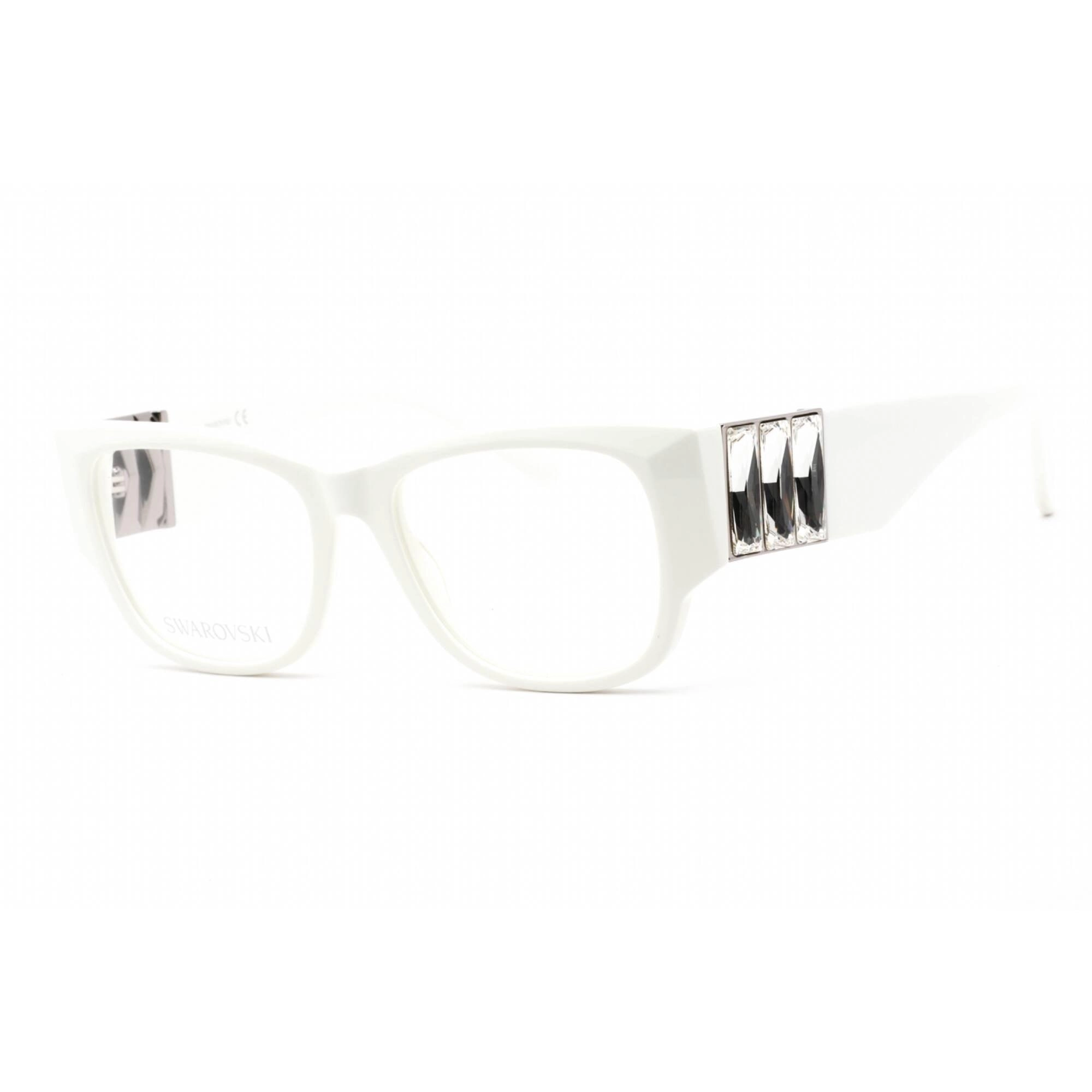 Swarovski Men's Eyeglasses - Full Rim Rectangular White Plastic Frame | SK5473 021