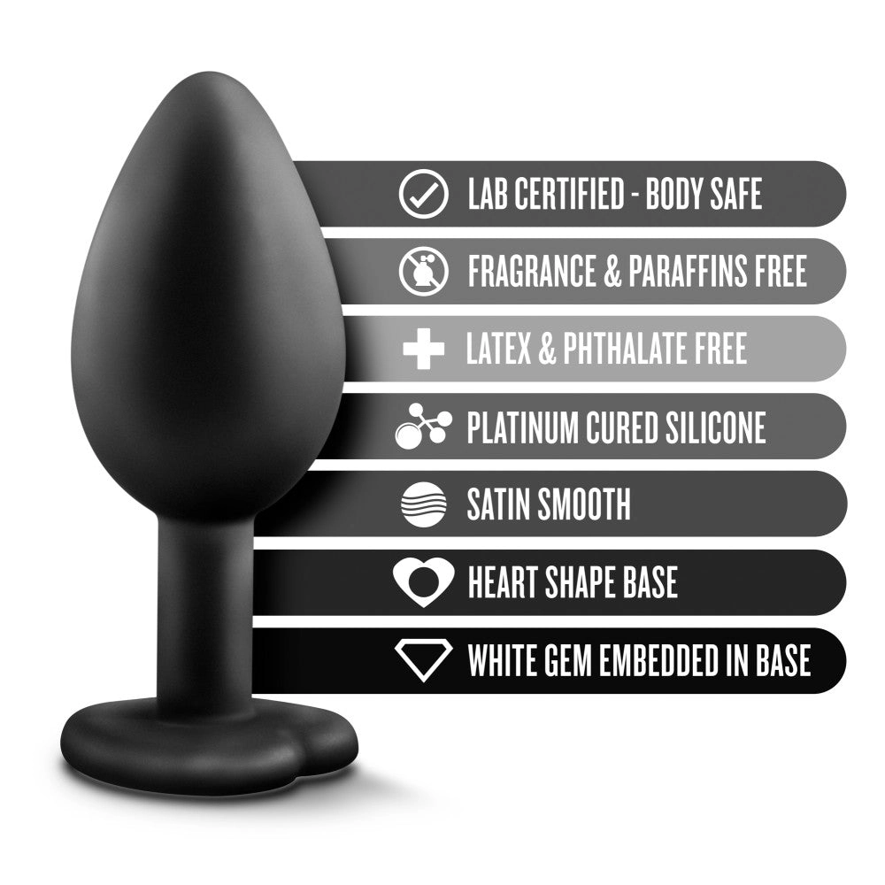 Temptasia By Blush® | Bling Black 3-Inch Anal Plug