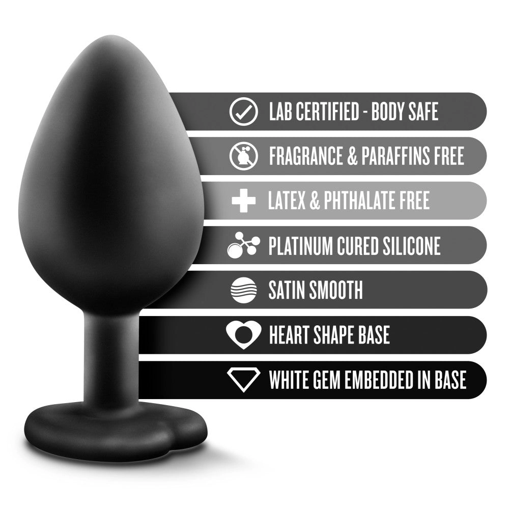 Temptasia By Blush® | Bling Black 3.25-Inch Anal Plug