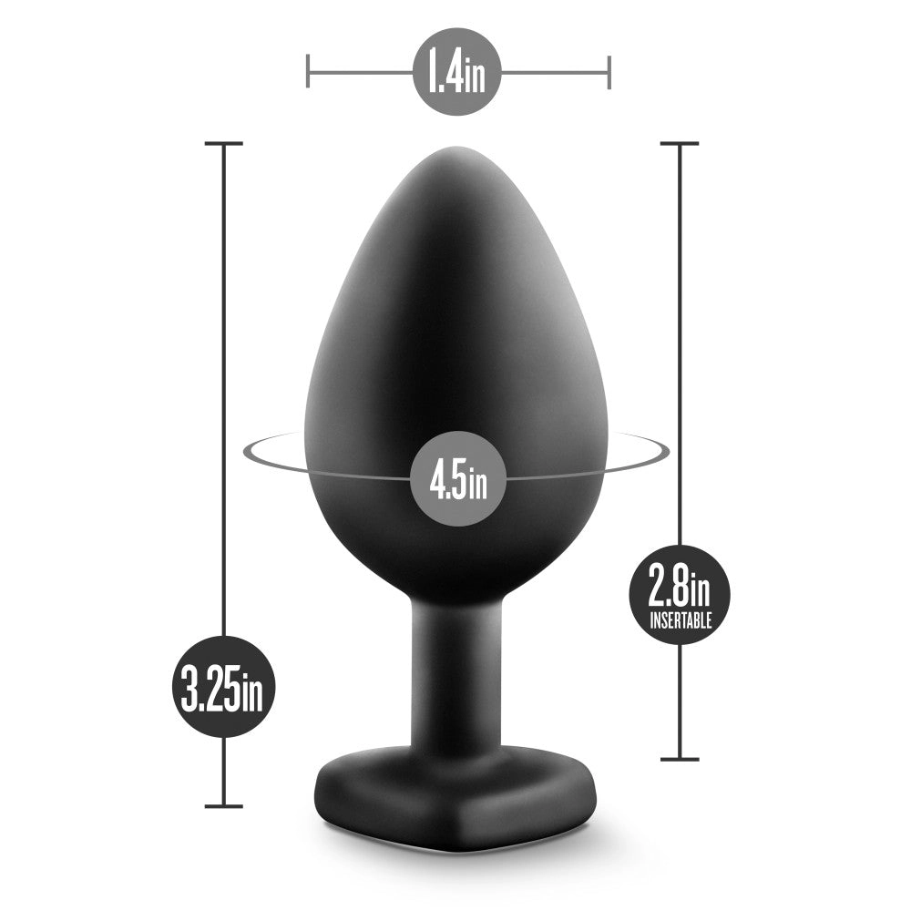 Temptasia By Blush® | Bling Black 3.25-Inch Anal Plug