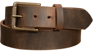 The Crazy Horse: Men's Oil Tanned Non Stitched Leather Belt 1.50"