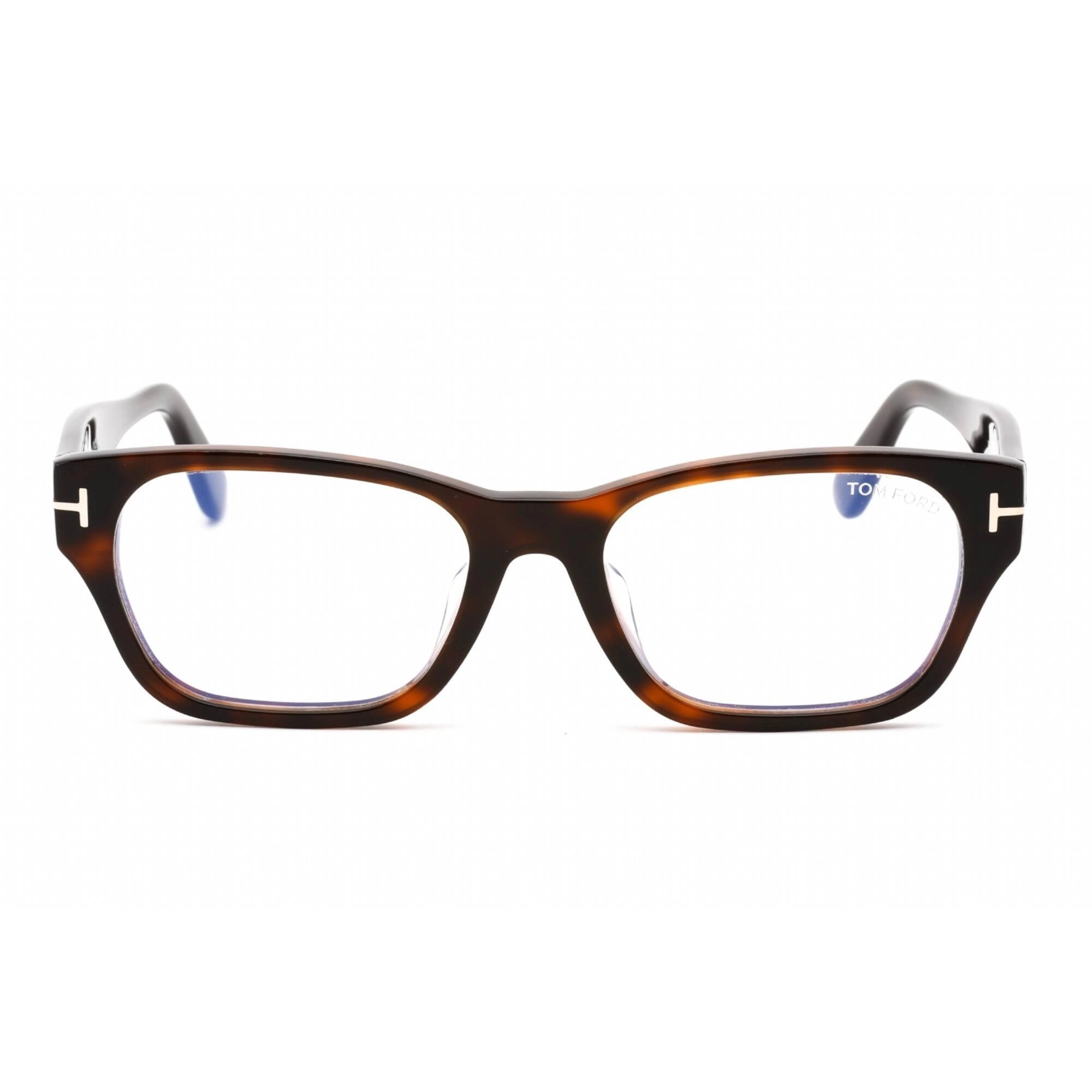 Tom Ford Men's Eyeglasses - Dark Havana Plastic Rectangular Frame | FT5781-D-B 052