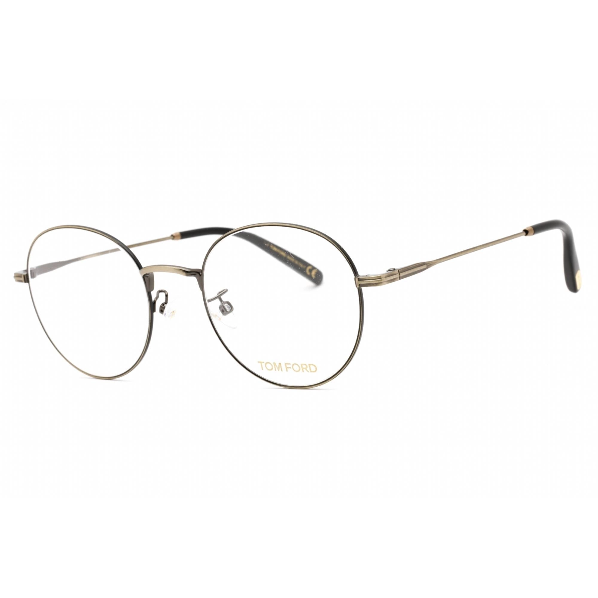 Tom Ford Men's Eyeglasses - Shiny Deep Gold Metal Round Full Rim Frame | FT5791-K 030