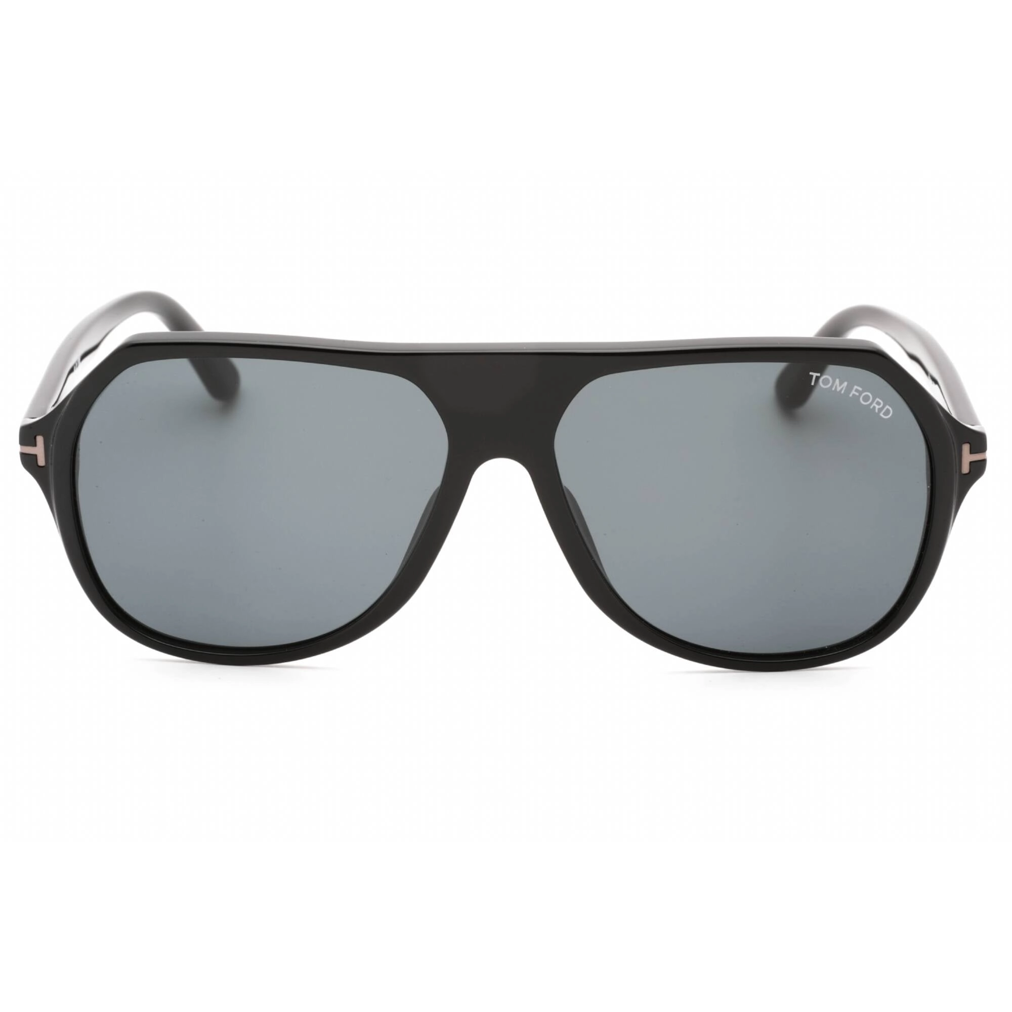 Tom Ford Men's Sunglasses - Shiny Black Acetate Navigator Shape Frame | FT0934-N 01A