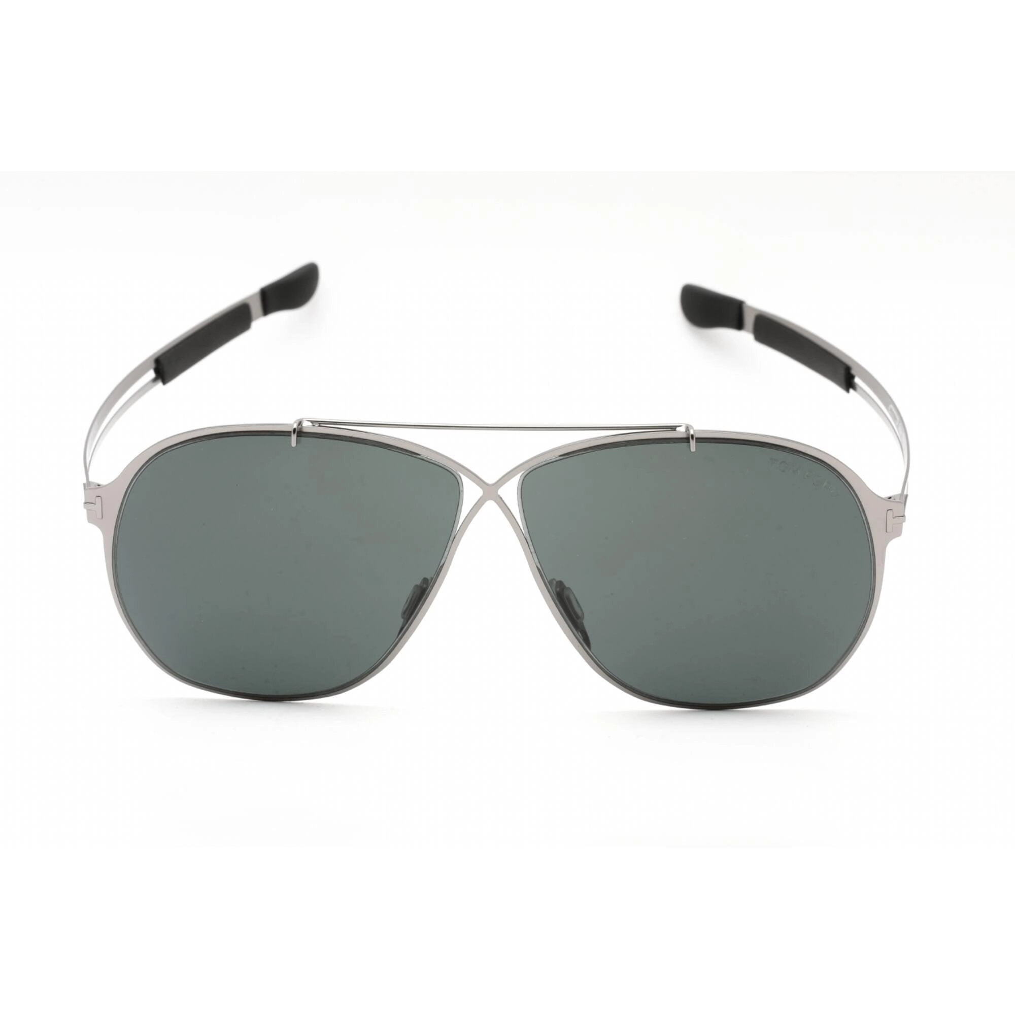 Tom Ford Men's Sunglasses - Shiny Light Ruthenium Metal Frame Blue Lens | FT0829 14V