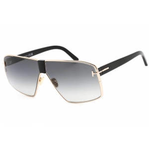 Tom Ford Men's Sunglasses - Shiny Rose Gold Frame Gradient Smoke Lens | FT0911 28B