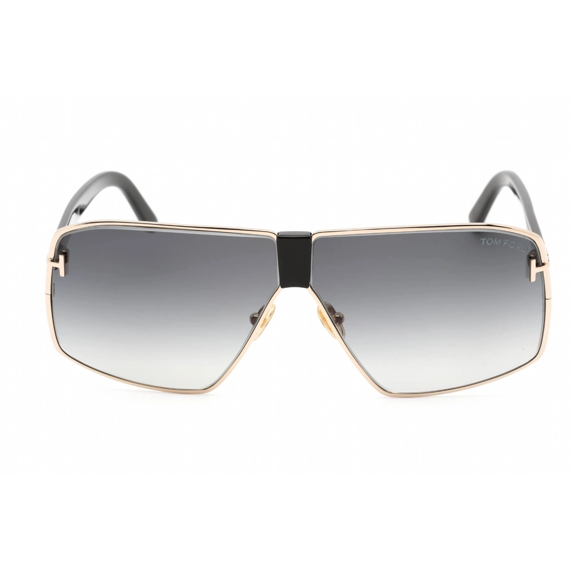 Tom Ford Men's Sunglasses - Shiny Rose Gold Frame Gradient Smoke Lens | FT0911 28B