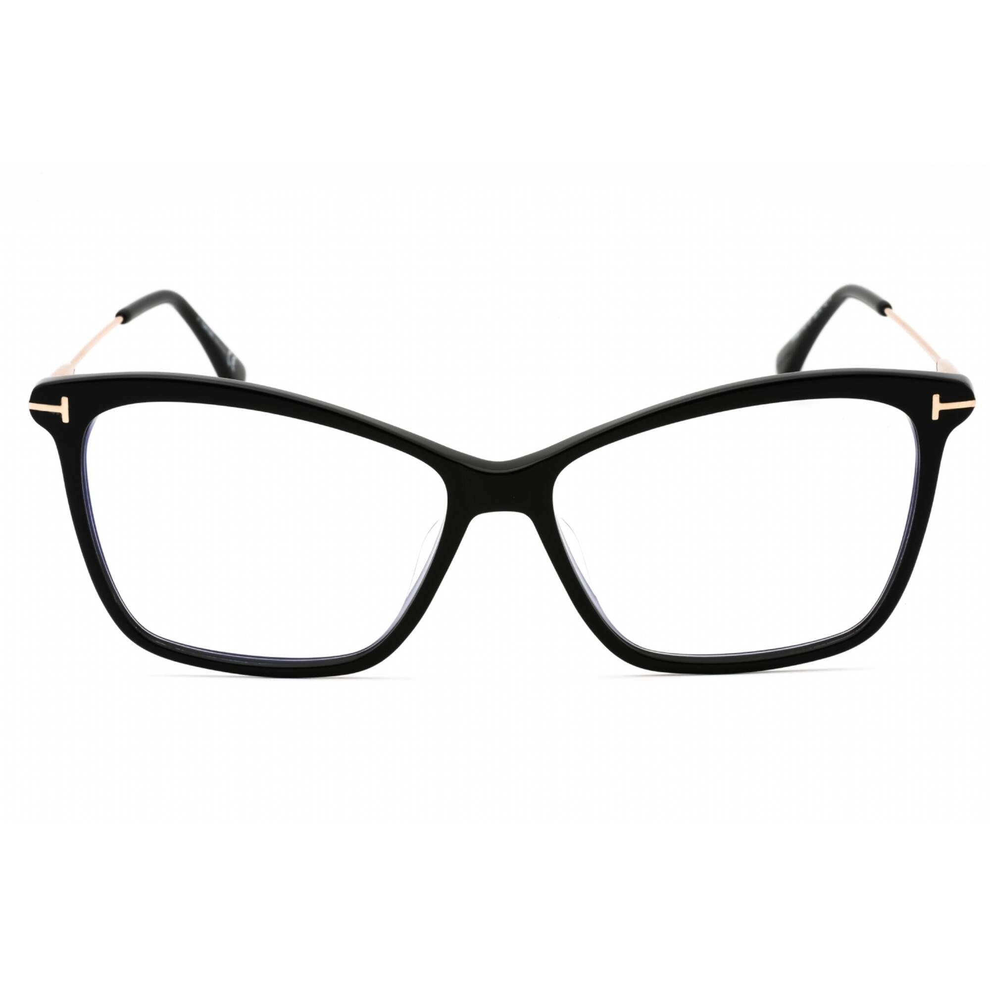 Tom Ford Women's Eyeglasses - Shiny Black Plastic Cat Eye Frame | FT5687-F-B 001