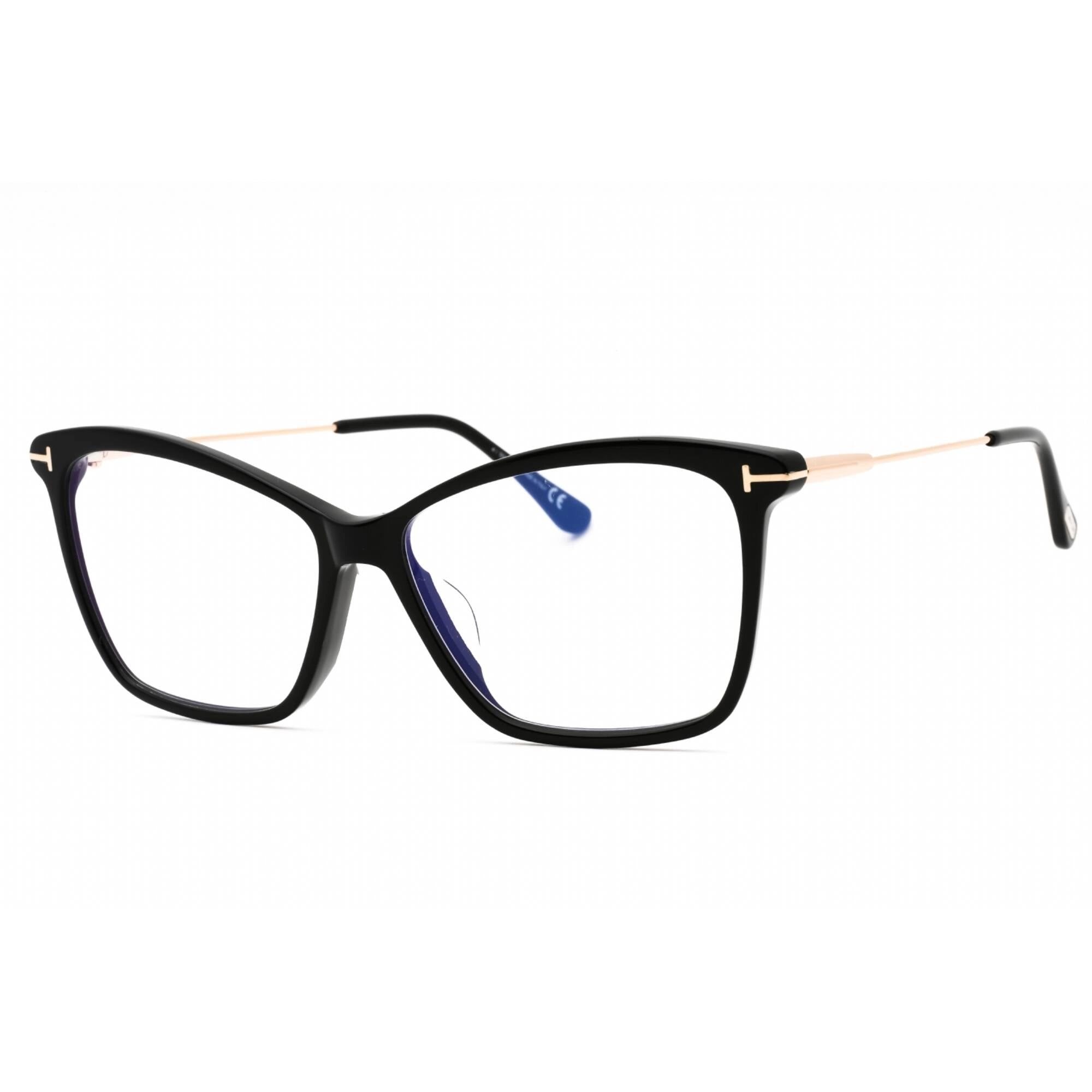 Tom Ford Women's Eyeglasses - Shiny Black Plastic Cat Eye Frame | FT5687-F-B 001