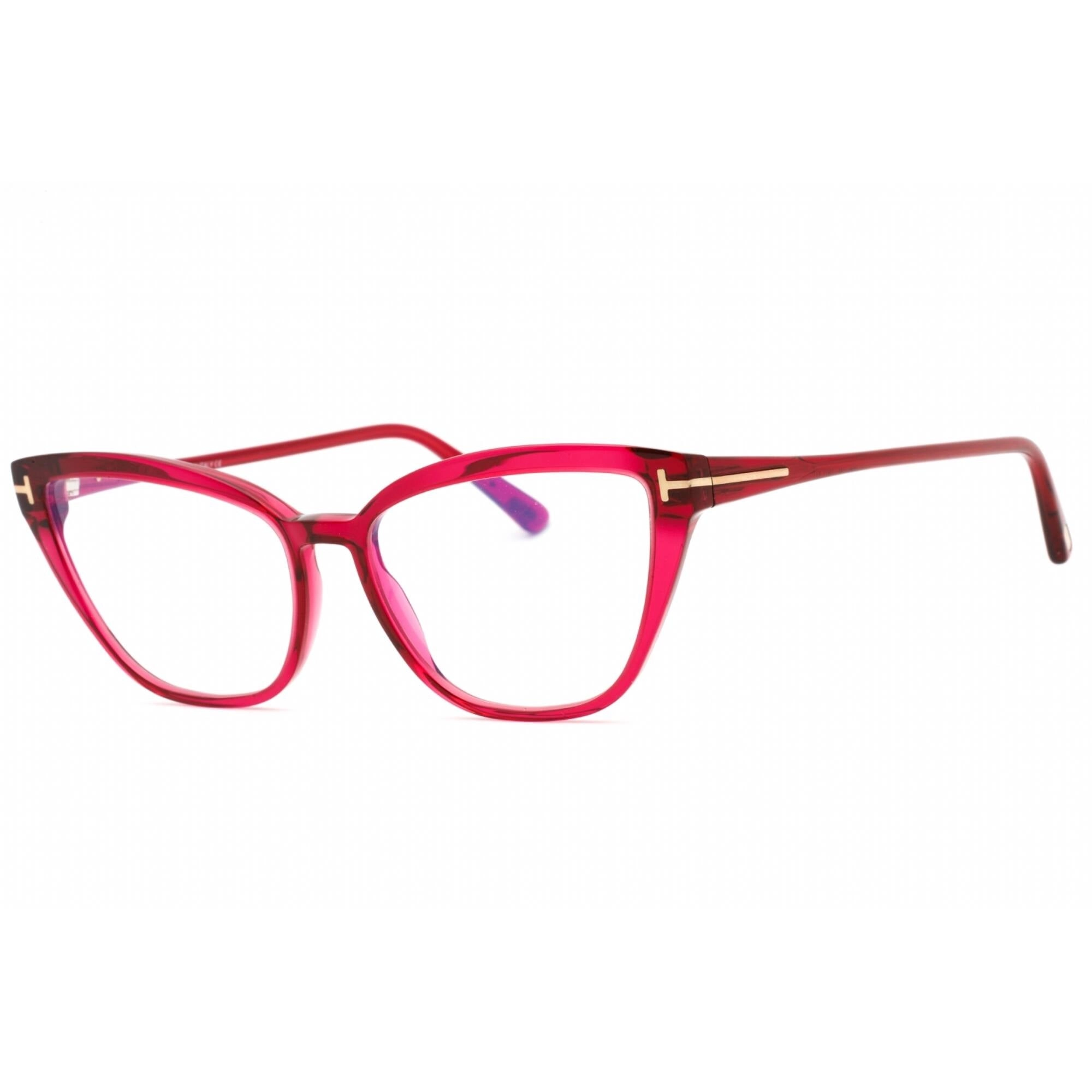 Tom Ford Women's Eyeglasses - Shiny Fuchsia Cat Eye Plastic Full Rim | FT5825-B 075