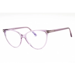 Tom Ford Women's Eyeglasses - Shiny Lilac Plastic Cat Eye Frame | FT5743-B 078