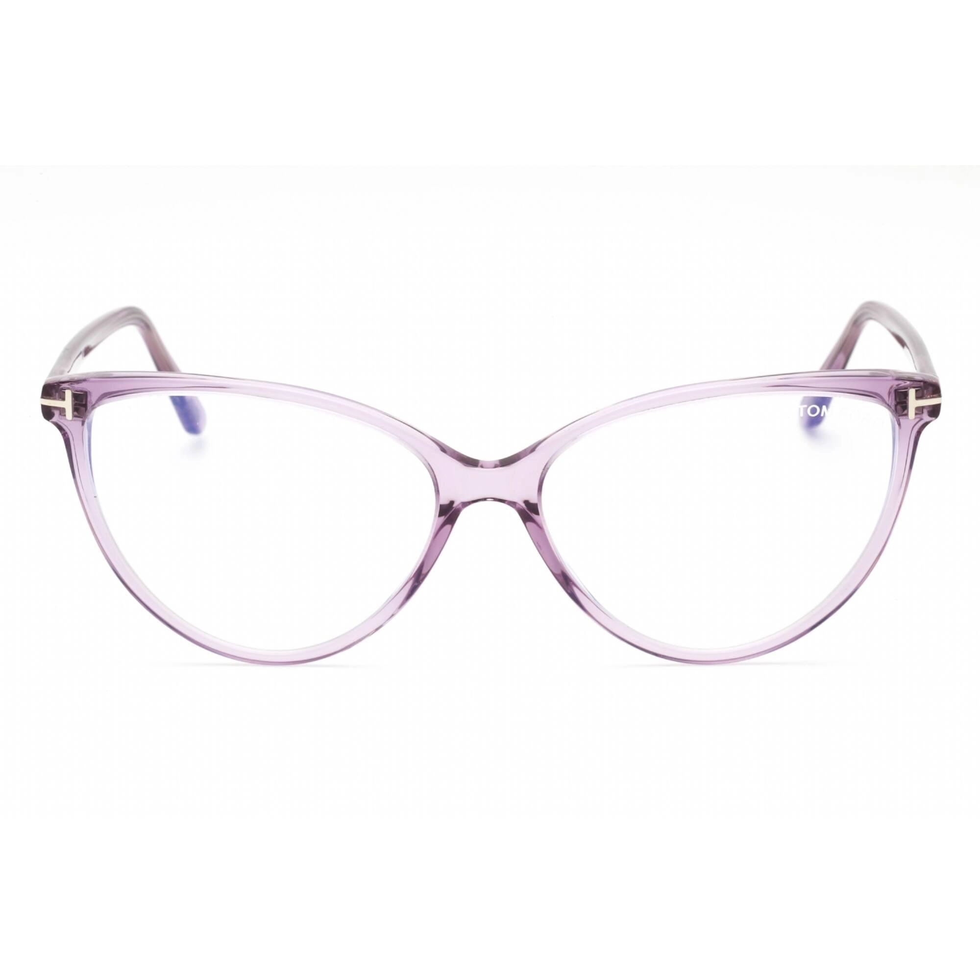 Tom Ford Women's Eyeglasses - Shiny Lilac Plastic Cat Eye Frame | FT5743-B 078