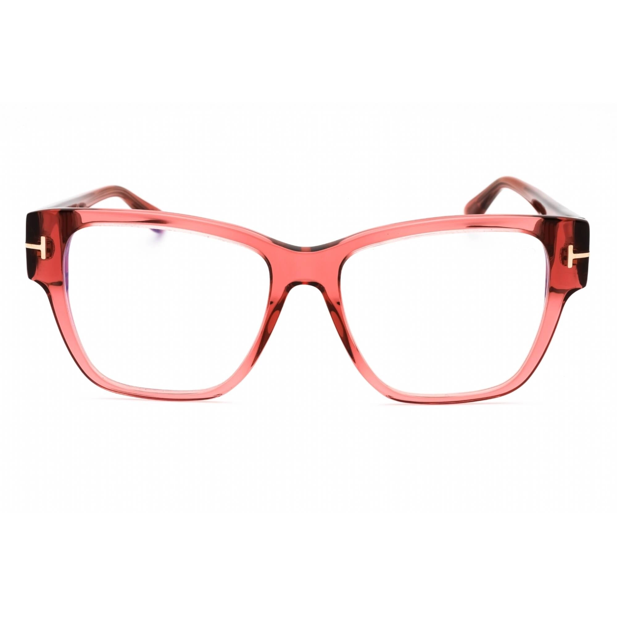 Tom Ford Women's Eyeglasses - Shiny Pink Cat Eye Acetate Full Rim Frame | FT5745-B 072