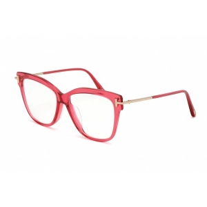 Tom Ford Women's Eyeglasses - Shiny Red Plastic Cat Eye Shape Frame | FT5704-F-B 066