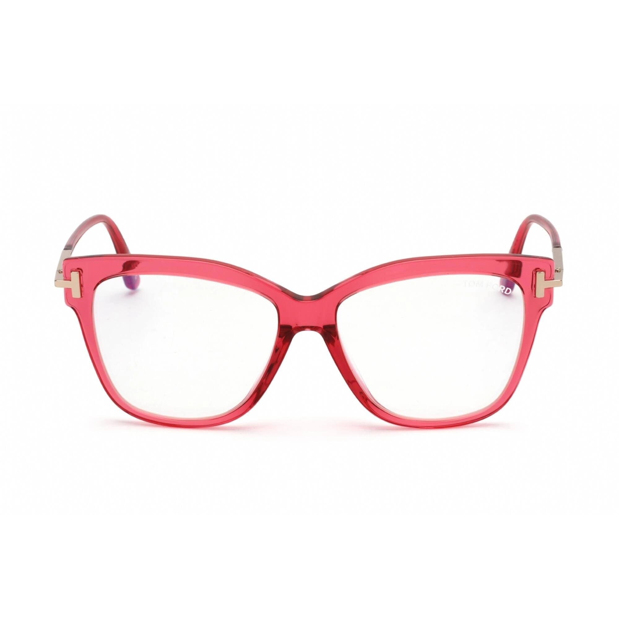 Tom Ford Women's Eyeglasses - Shiny Red Plastic Cat Eye Shape Frame | FT5704-F-B 066