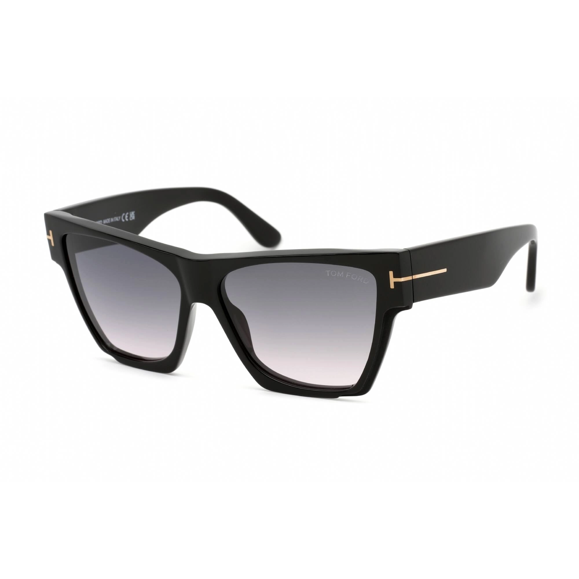 Tom Ford Women's Sunglasses - Shiny Black Plastic Cat Eye Shape Frame | FT0942 01B