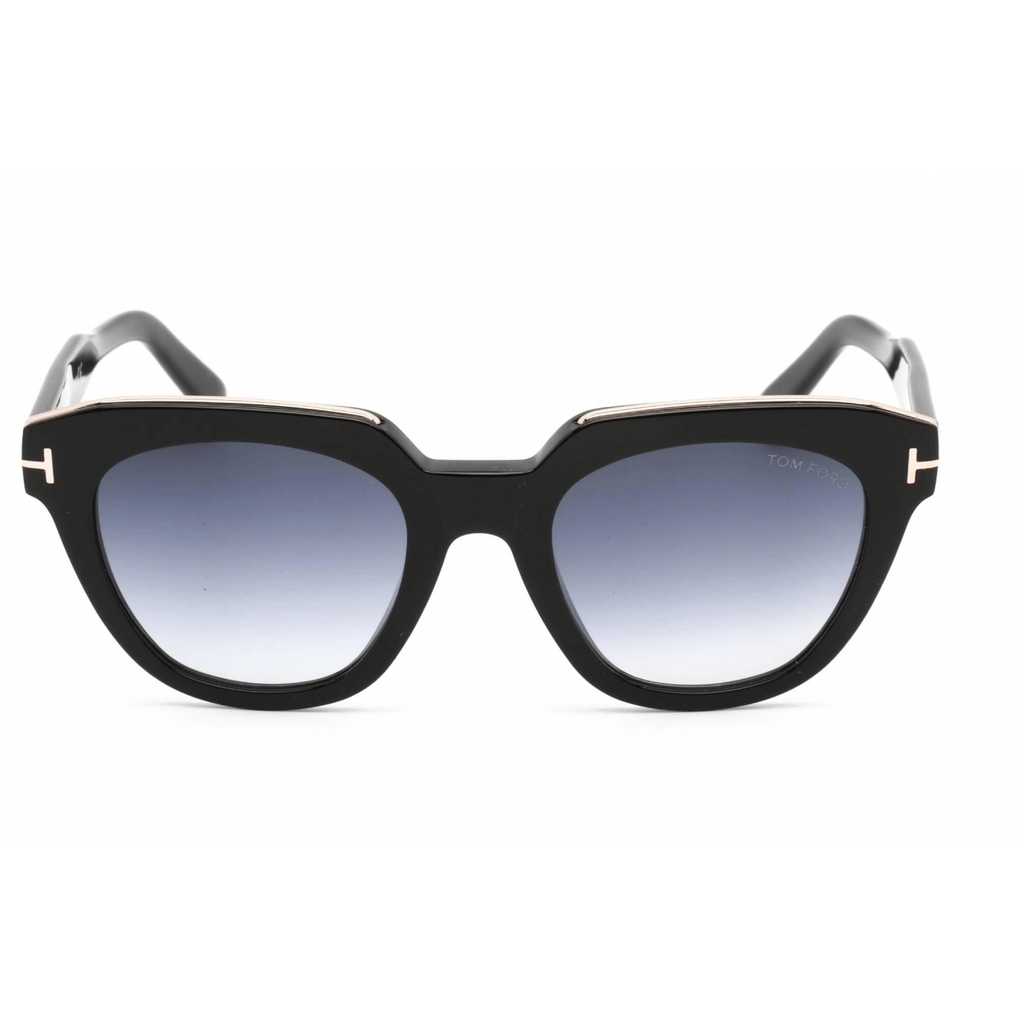Tom Ford Women's Sunglasses - Shiny Black Plastic Full Rim Cat Eye Frame | FT0686 01W