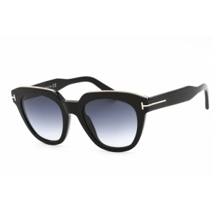 Tom Ford Women's Sunglasses - Shiny Black Plastic Full Rim Cat Eye Frame | FT0686 01W