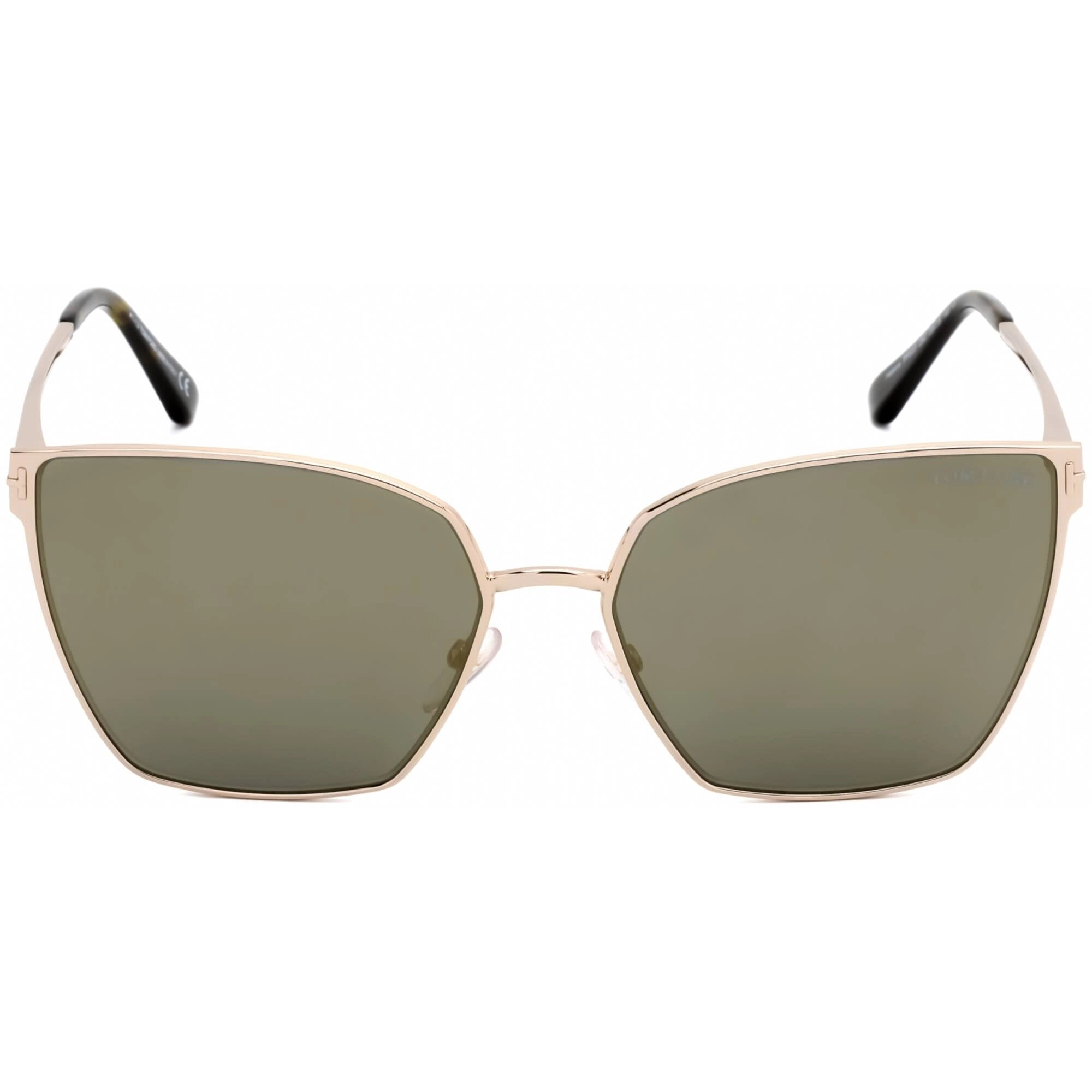 Tom Ford Women's Sunglasses - Shiny Rose Gold Frame Mirrored Smoke Lens | FT0653 28C