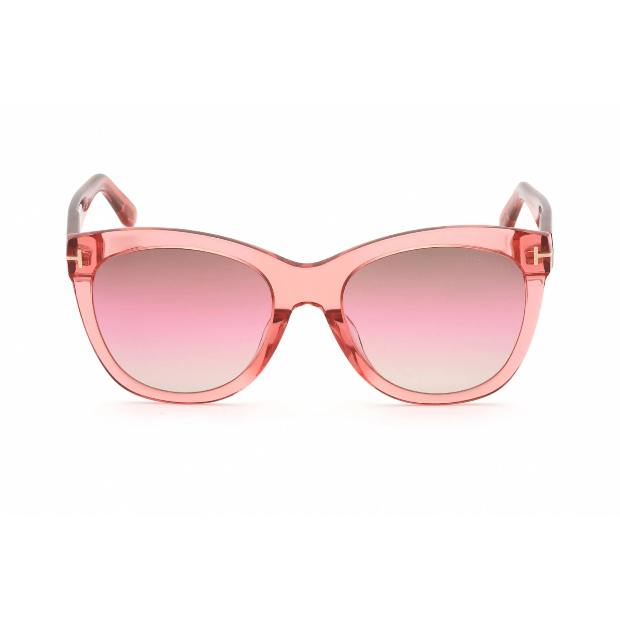 Tom Ford Women's Sunglasses - Transparent Pink Plastic Cat Eye Frame | FT0870-F 74F