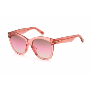 Tom Ford Women's Sunglasses - Transparent Pink Plastic Cat Eye Frame | FT0870-F 74F