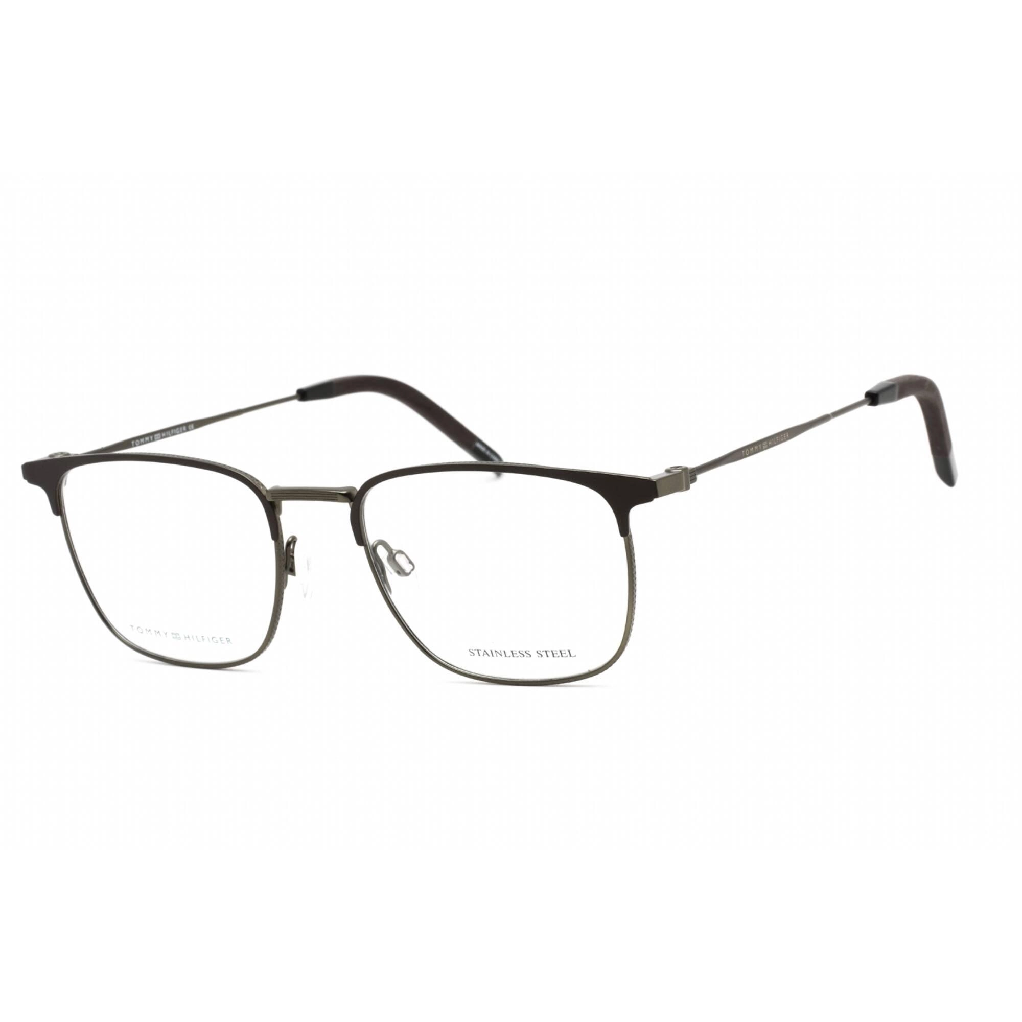 Tommy Hilfiger Men's Eyeglasses - Matte Brown Stainless Steel Frame | TH 1816 04IN 00
