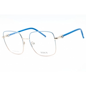 Tous Women's Eyeglasses - Shiny Light Gold/Yellow Metal Square Full Rim | VTO450 0SNA