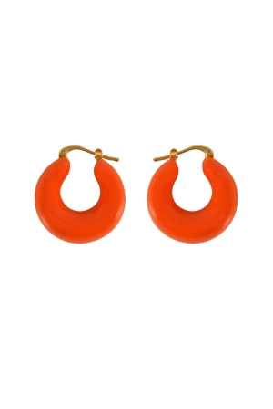 Vanessa Baroni Circlet Earring - Orange