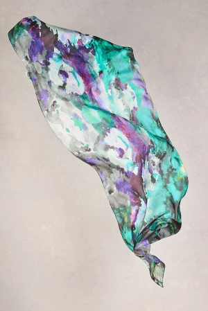 Watercolour Silk Scarf - Multicolour